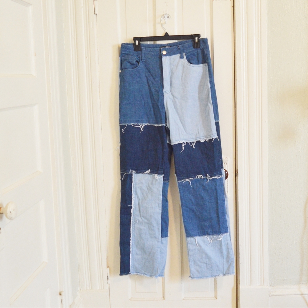 Fashion Nova Patchwork Jeans Size 11